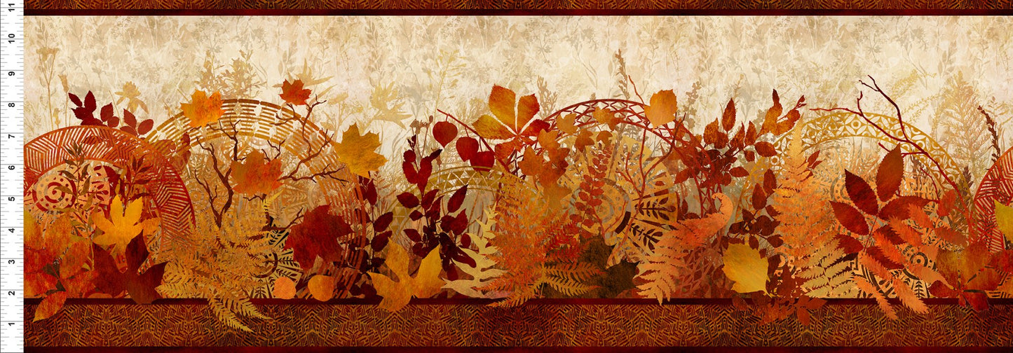 Reflections of Autumn II Sold by the yard Border Fabric