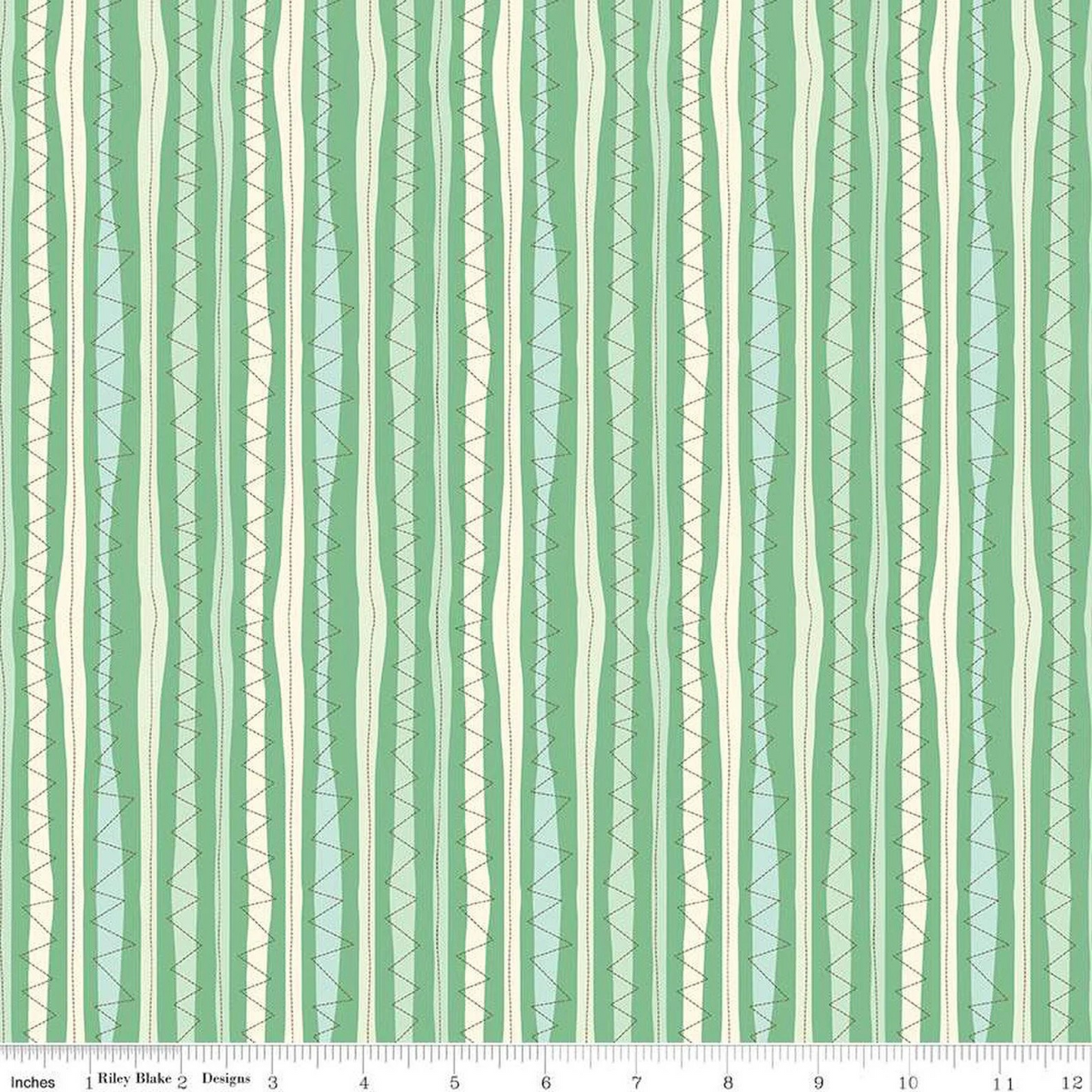 Bumble and Bear Stripe Green
