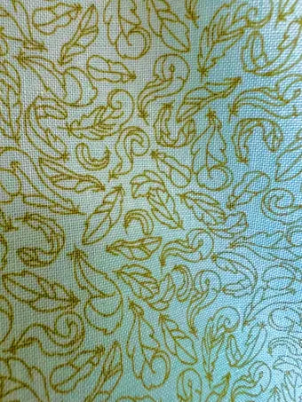 Swan Serenade Feathers Mint Pinpoint - Riley Blake Designs. Sold by the yard only!