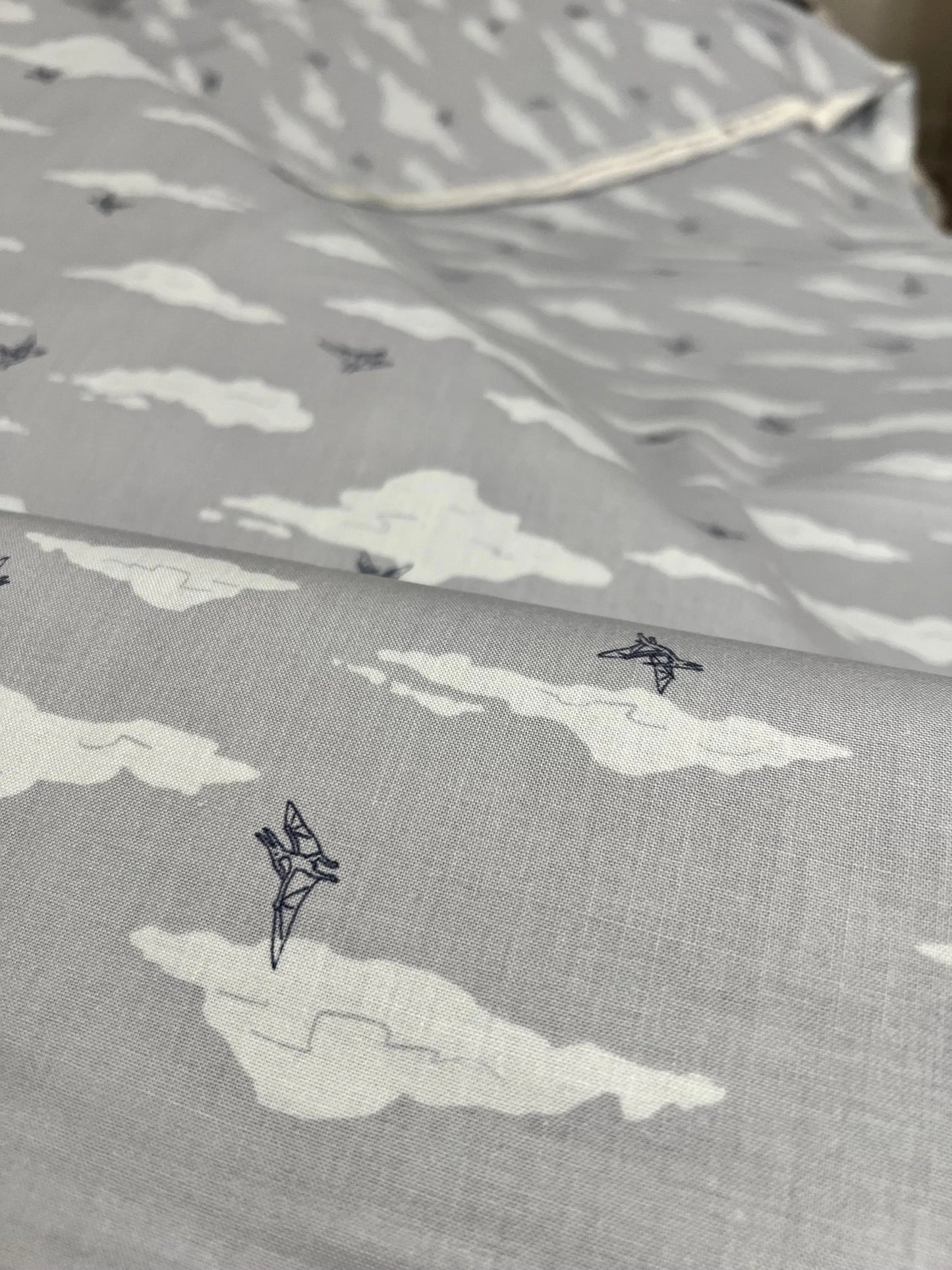 Cretaceous Pterodactyl Clouds Dusk Riley Blake Designs Sold by the yard only! Blender Fabric