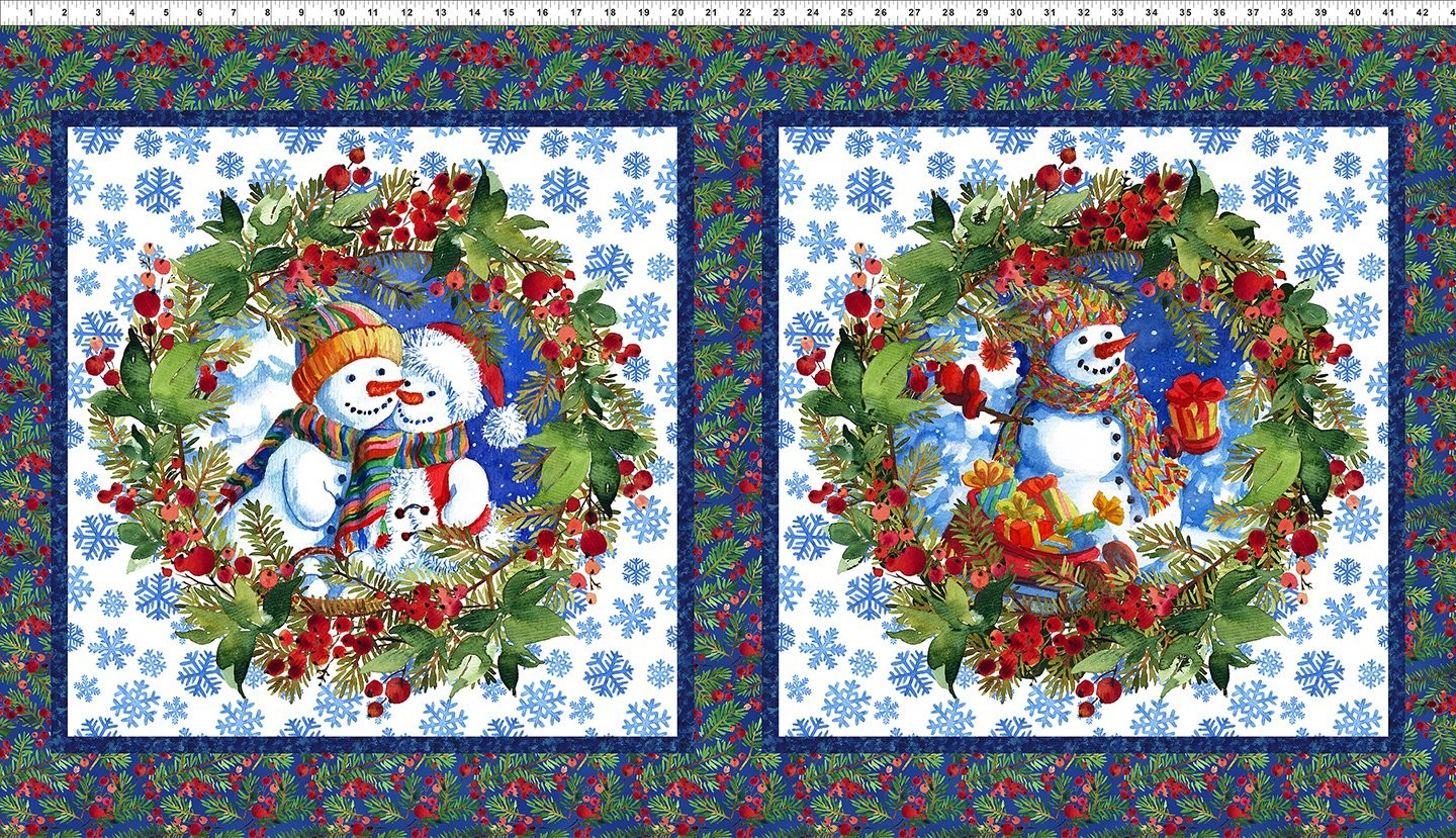 Winter Panel 40YOA-1- 100% cotton fabric - PANEL (Copy)