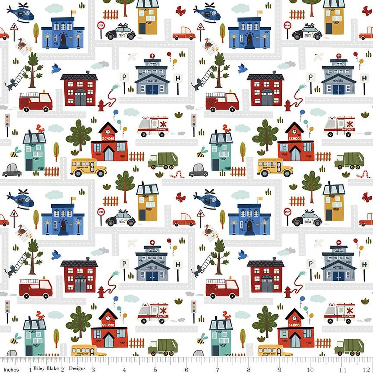 It Takes a Village Main Cloud Riley Blake Design - Sold by The YARD!