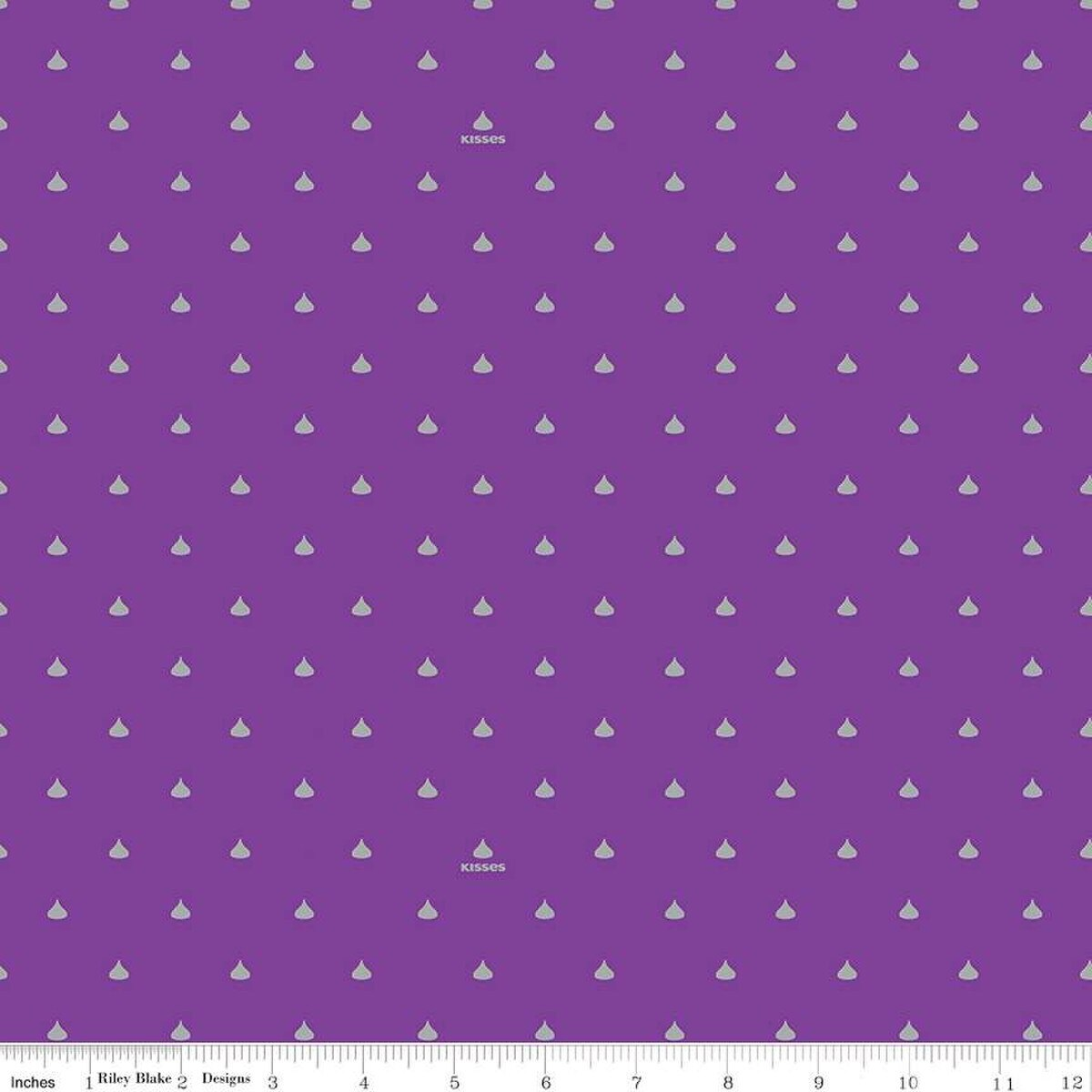 Celebrate with Hershey Purple with silver Sparkle BY Riley Blake -PANEL - Panel measures 36" x 43.5"