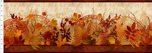 Reflections of Autumn II Sold by the yard Border Fabric