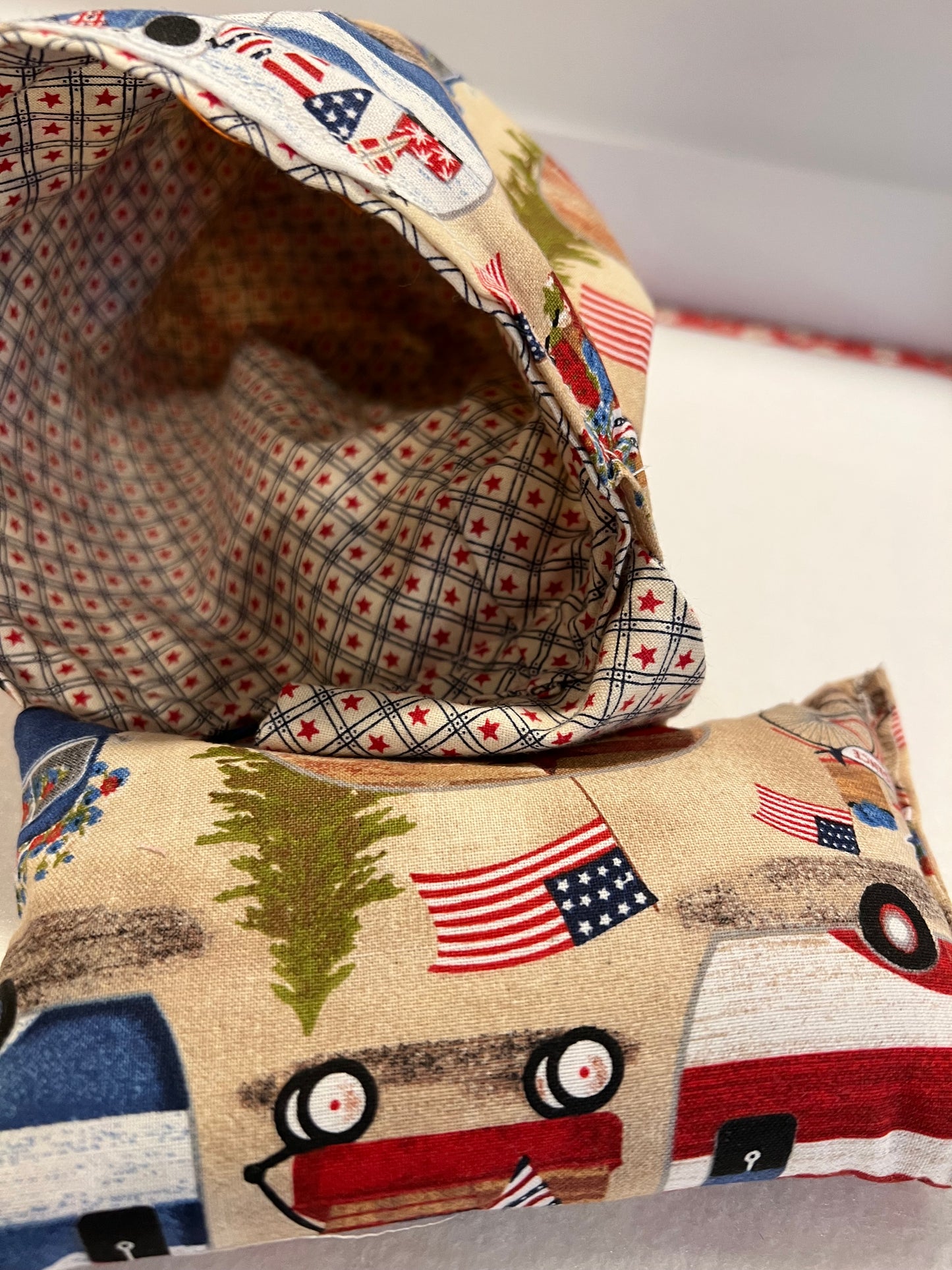 Pin Cushion w/ Thread Catcher Handmade w/ walnut shells
