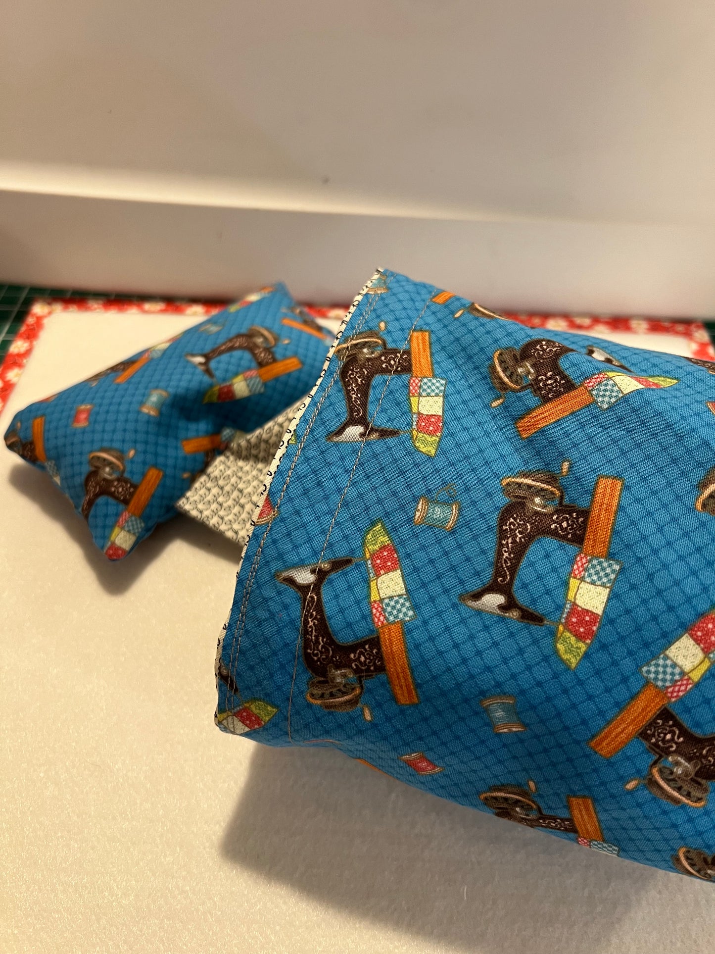 Pin Cushion w/ Thread Catcher Handmade w/ walnut shells