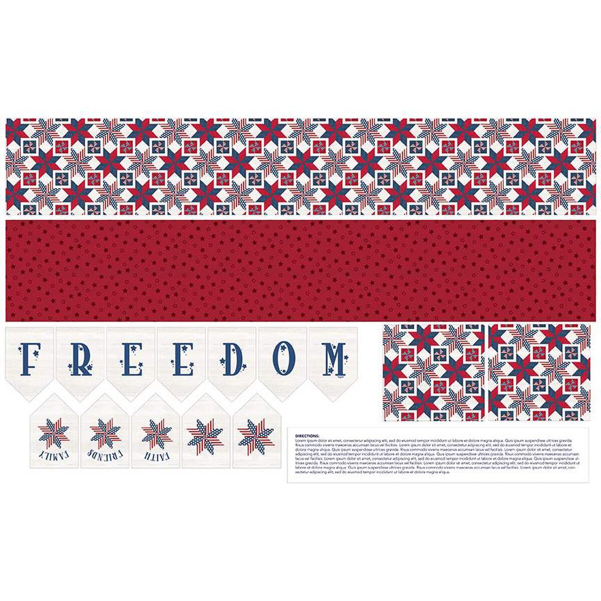 Mantel Runner of the Month &amp; More by Tara Reed sold by yard panel