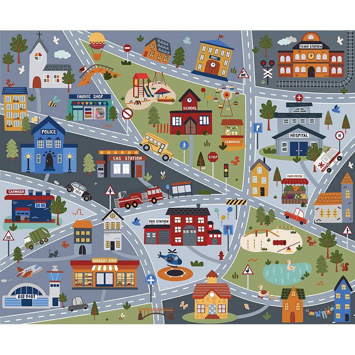 It Takes a Village Riley Blake Panel -  100% Cotton Fabric.   36x43"   Sold by the yard only!