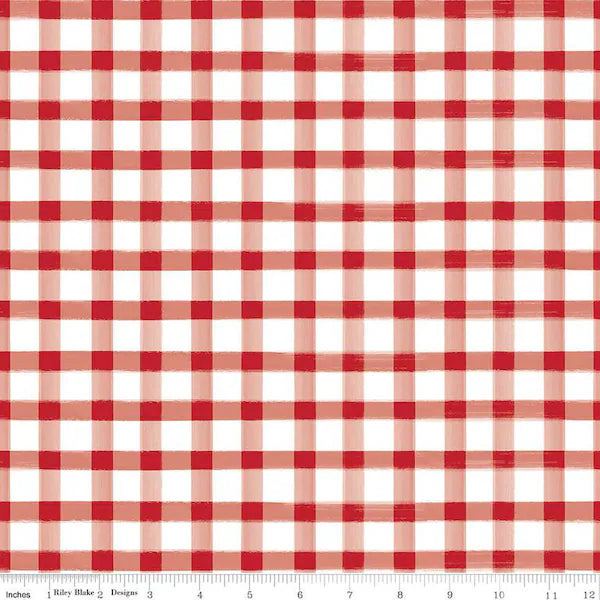 Gingham Red