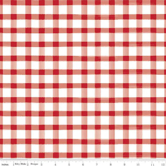 Gingham Red