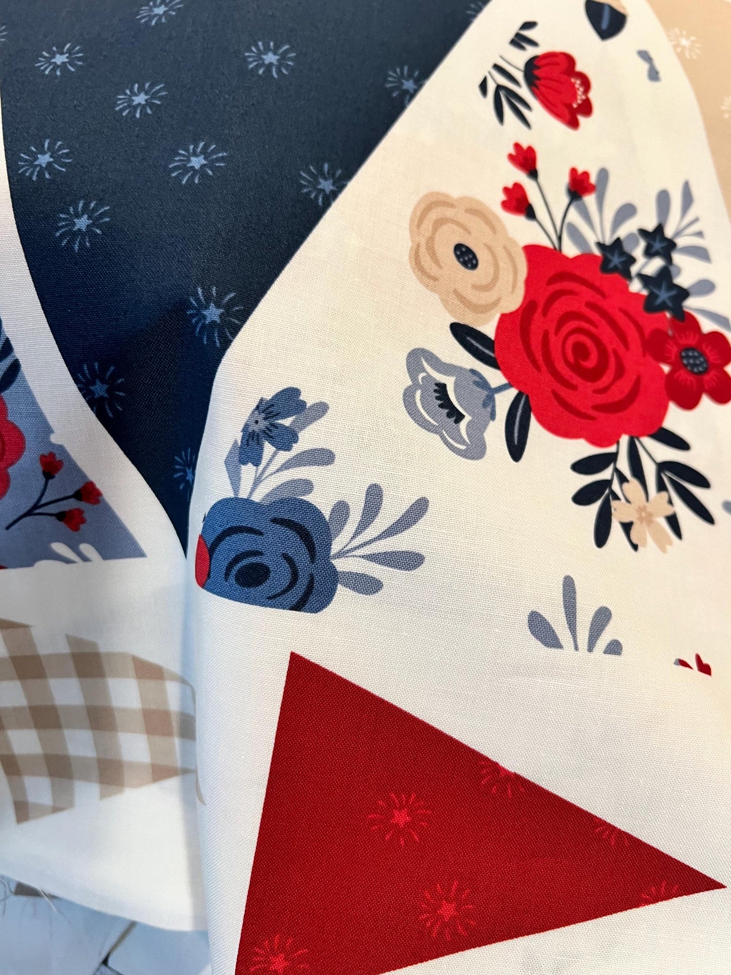 Red, White and True Banner  Panel  Riley Blake Designs- 36"x43.5", Digitally Printed - 100 percent cotton … Sold by the Yard!