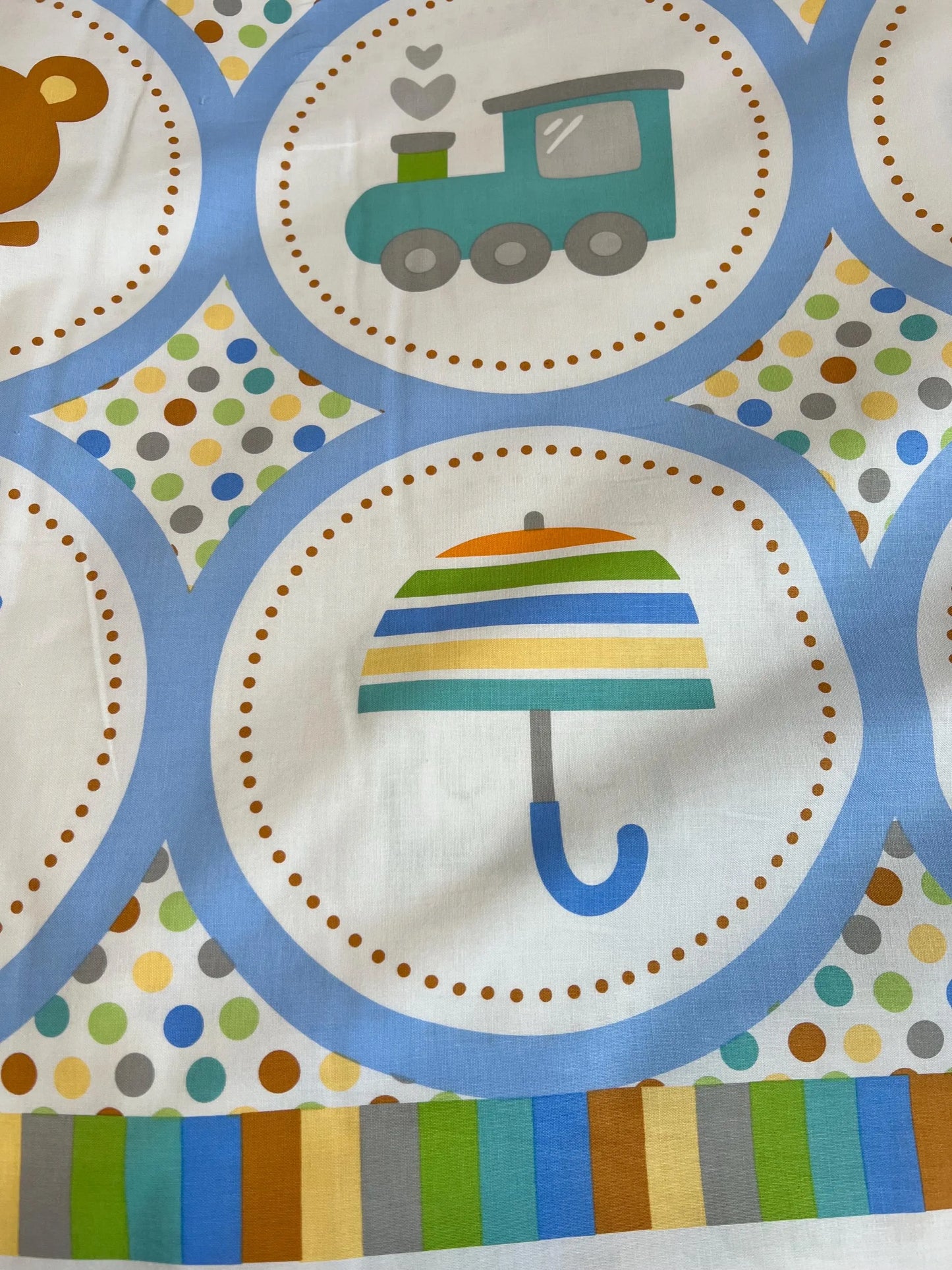 Special Delivery Boys Riley Blake Panel -  100% Cotton Fabric.      Sold by the yard only!