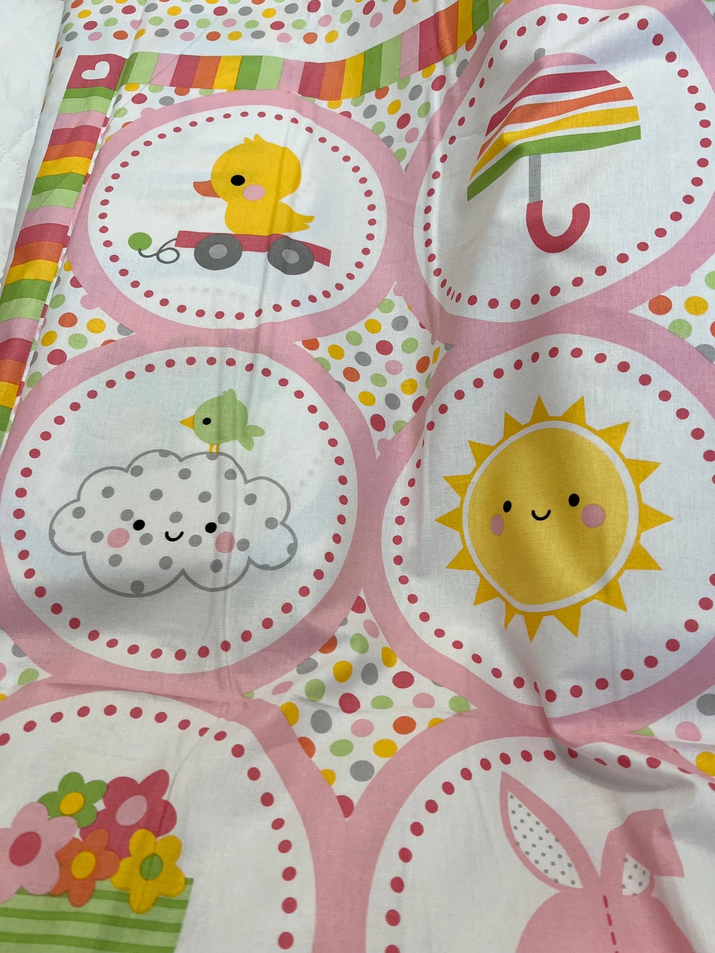 Bundle of Joy Girls Riley Blake Panel -  100% Cotton Fabric.      Sold by the yard only!