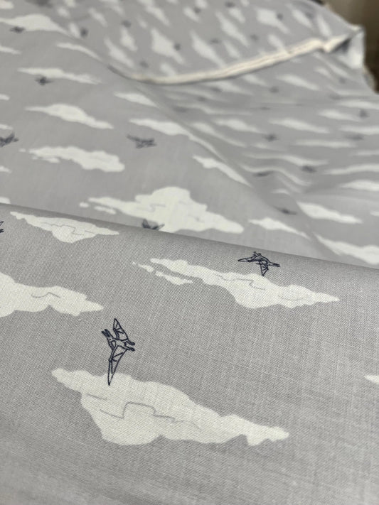 Cretaceous Pterodactyl Clouds Dusk Riley Blake Designs   Sold by the yard only! Blender Fabric