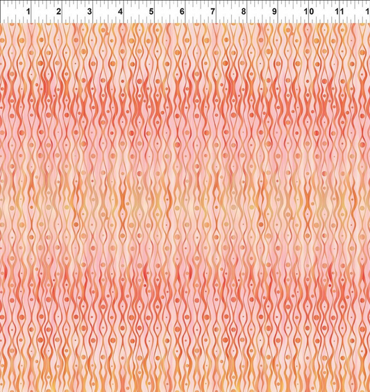 Garden of Dreams II Bubbles Coral #10JYR1 Sold by the yard Blender Fabric