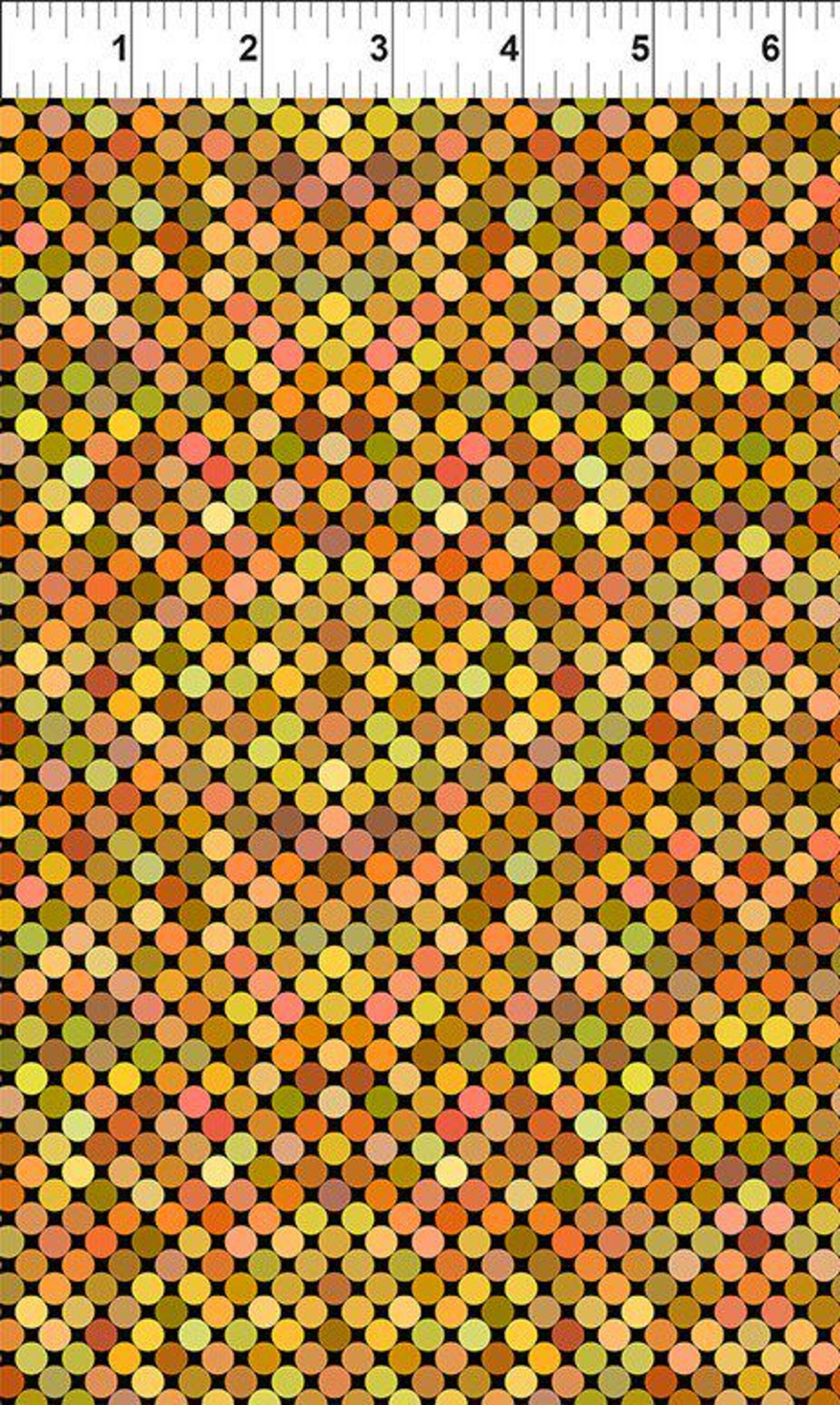 Colorful - Dots - Yellow #6COL3 Sold by the yard Blender Fabric